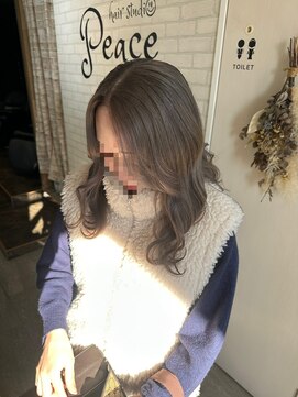 ダブルカラーでグレージュ