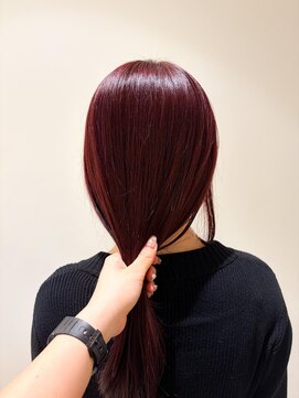 マージュ ギンザ(marju GINZA) 〇ワンカラーで作るブラッドオレンジカラー
