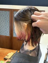 オルシェット(olchette)&nbsp;インナーカラーの狐カラー