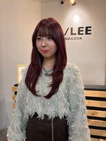 アイリー 名古屋(A/LEE) レイヤーカット/暖色カラー/ボルドー