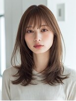 ダル 渋谷/表参道(DAL.) 大人レイヤー/ショコラブラウン/ベージュ/ヘルシー/前髪あり