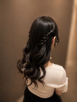 ヘアセットサロンコト(Hair Set Salon KOTO) ハーフツインヘアアレンジ