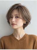 白髪ぼかし脱白髪染め大人ショート40代50代60代