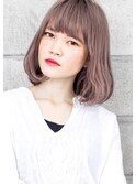 ☆ グレージュ ＆ 毛束感 ☆ デザインカラー 切りっぱなしボブ☆