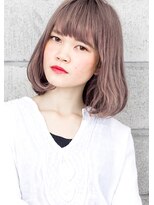 ヘアサロン ガリカ 表参道(hair salon Gallica)&nbsp;☆ グレージュ ＆ 毛束感 ☆ デザインカラー 切りっぱなしボブ☆