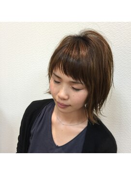 テテ ヘアーデザイン(tete hair design) 切りっぱなしボブ