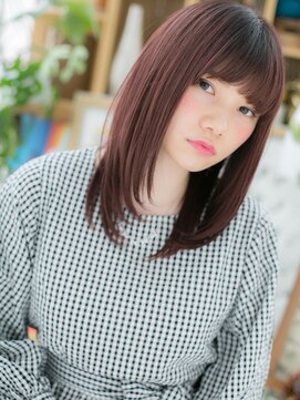 カバーヘア イヴ 戸頭店(COVER HAIR EVE) *EVE戸頭*ボルドーが大人かわいい☆小顔セミディb