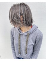 スティードトーキョー(Steed Tokyo)&nbsp;グラデーション × シルバーグレー × rough Bob【Steed/立川】