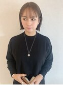 【Lien瀬戸山】切りっぱなしボブ×アッシュベージュ