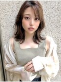 大人かわいいS字小顔ヘア