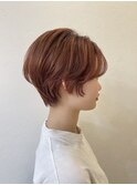 30代40代50代★ピンク×大人かわいいナチュラルショート