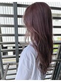 色落ちも綺麗な透明感のあるpink color