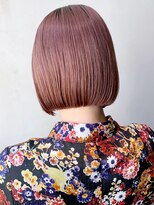 アイティーバイアルバム 藤沢店(IT by ALBUM)&nbsp;ピンクボブ_カーキグレージュマッシュショート_ba317201