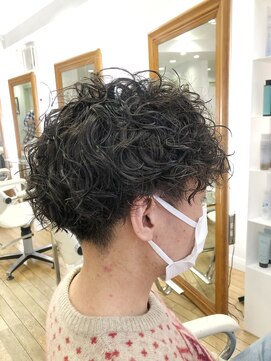 ヘッズ 本八幡店(HEADS) かき上げヘア　ニュアンスマッシュ　サイドパート　韓国マッシュ