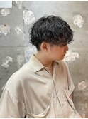 メンズカットパーマ波巻ツイストスパイラルパーマ札幌大通