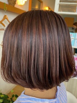 エス ハート オブ ヘアー 名東店(Heart of HAIR) 【ES 佐藤】Autumn Style #33 3Dハイライトマロンブラウン