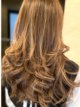 六本木美容室 西麻布店 ランダムカーリーカラー