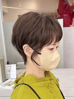 スイ(suiw)&nbsp;オン眉斜めバングショートボブ【suiw】昭和町/天王寺/阿倍野