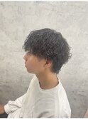 細部までこだわる波巻きとツイスパのMIXパーマ