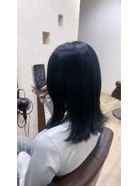 ヘアーアンドスパ ルーチェ(hair&spa Luce)&nbsp;ブルーブラックカラー