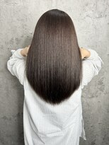 ルーツアイリー 心斎橋(ROOTS IRIE)&nbsp;髪質改善　ココアブラウン　艶感ストレート　ヘアケア　レイヤー