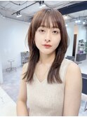 ☆外ハネレイヤーワンカール顔周りカット