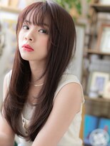 カバーヘア イヴ 戸頭店(COVER HAIR EVE)&nbsp;シースルーバング外国人風レイヤーロングc5戸頭20代30代40代