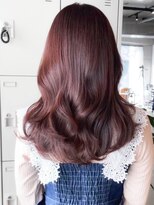 レノラ 本町(LENORA)&nbsp;ウェーブパーマこなれミディ前髪レイヤーカット厚めバング