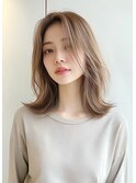くびれヘア×ベージュカラー［#韓国#ベージュ#髪質改善#渋谷駅］