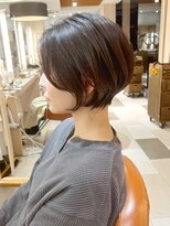 クイントネオリーブ 自由が丘正面口店(quint:neolive)&nbsp;自由が丘/ミニウルフ/チェリーブラウン/フェザーパーマ/ボブ