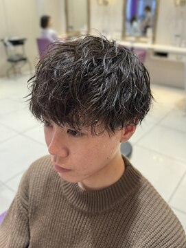 ハピネスフィール 宇治店(Happiness FEEL) ソフトツイストスパイラルフェザーパーマ波巻きマッシュパーマ