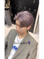 アッドバイケーツー 心斎橋(add by k-two Men's)&nbsp;センターパート/ブリーチ2回／ラベンダー