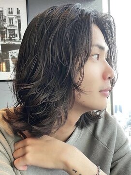 フィフスパーク(fifth PARK) 渋谷メンズボブ緩めスパイラルパーマメンズミディアムfifth