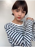 レイヤーボブ/イメチェン/美髪/小顔/前髪似合わせ/透明感カラー