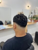 ヘアルームキムラ(HAIR ROOM KIMURA)&nbsp;メンズショートスキンフェードアイロンパーマサイドパート