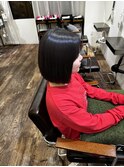 髪質改善 スーパーロング ワンレングス レイヤー 韓国風巻き