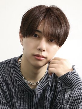 オーシャントーキョーウエスト 心斎橋 (OCEAN TOKYO WEST) メンズヘアシースルーナチュラルヘアブラウンカラー