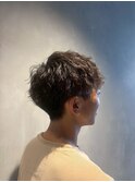 男らしい◎潔い刈り上げ×スパイラルパーマ