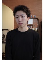 チャプター 問屋町(chapter) スパイキーショートテーパーフェード眉毛カット