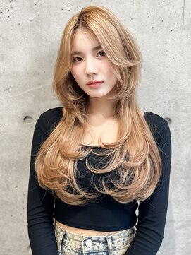 ニューヨークニューヨーク 垂水店(NYNY) 韓国風ｘセンターパートｘエギョモリｘタンバルモリｘレイヤー