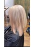 大久保限定 高明度ブリーチで叶える透明感カラー＋CUT＋Tr￥26000