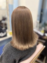 ヘアーサロン トゥリークル(Hair Salon Treacle)&nbsp;ケアブリーチダブルカラーミルクティーベージュ