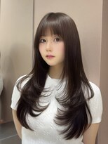 ロンドガーネット 池袋(Lond garnet)&nbsp;暗めカラー/韓国風巻き/レイヤーカット/髪質改善/縮毛矯正/池袋