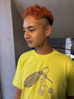 アルカナ 明治神宮前原宿(ARCANA)&nbsp;オレンジカラー　ブリーチカラー　ハイトーン