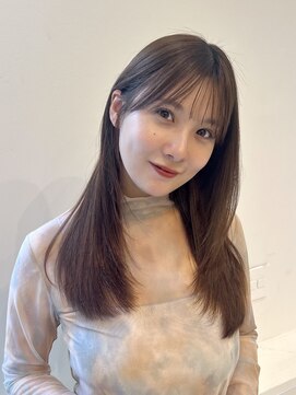 ラボヌールヘアー オリビエ 北千住店(La Bonheur hair Olivier) フェイスレイヤー/ダークブラウン