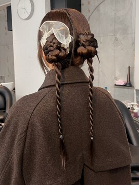 シティ(sity.) 天神　ブリーチなしカラー　ブラウンカラー　パーマ