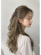 ブリーチなしダブルカラー★上品な透明感とツヤを両立する美髪カラー。