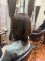 美容室ヒラトヤ 都南店&nbsp;レイヤーカット小顔カット抜け感モテ髪ミディアムヘア
