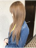 パールアッシュミルクティ【カラー・編込みエクステ５０本】
