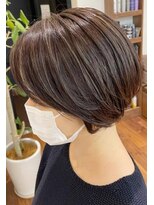 ネックス 表参道本店(nex)&nbsp;nex表参道　ショートボブ　大人ハイライト　アッシュベージュ